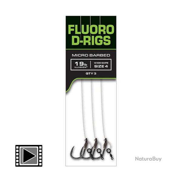 Bas de Ligne Fox Carp Ready Rigs Fluoro D-Rig (par 3) n� 4