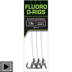 Bas de Ligne Fox Carp Ready Rigs Fluoro D-Rig (par 3) n&deg; 6