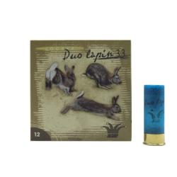Bo&icirc;te de 25 Cartouches Jocker Duo Lapin 33 BP - Cal. 12/70/12 - PB 6,5/8 - Par 1