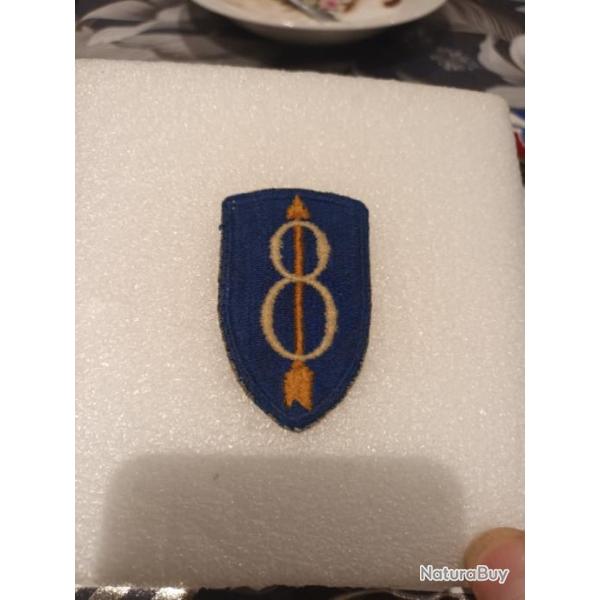 Patch arm�e us 8th INFANTRY DIVISION ww2 ORIGINAL 4