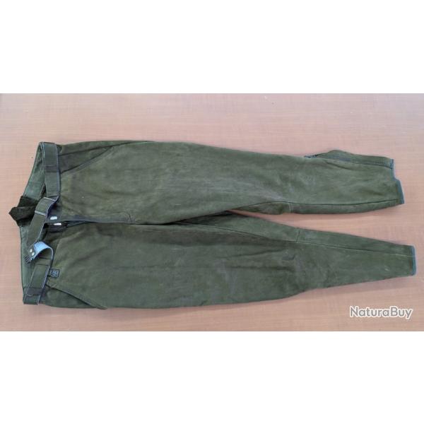 Fuseau cuir de cerf leder weiss