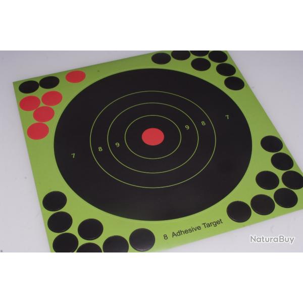 25 cibles autocollantes diam�tre 17,5 cm