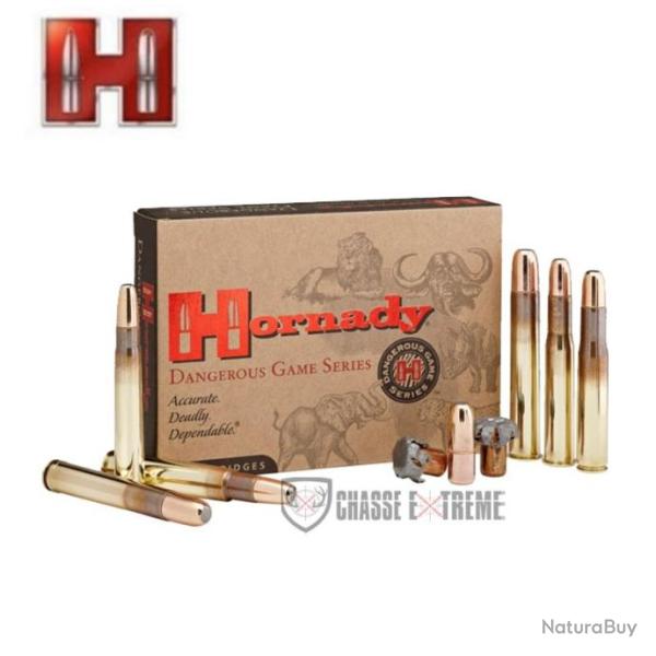 20 Munitions HORNADY Cal 404 Jeffery 400Gr Dgx Bonded