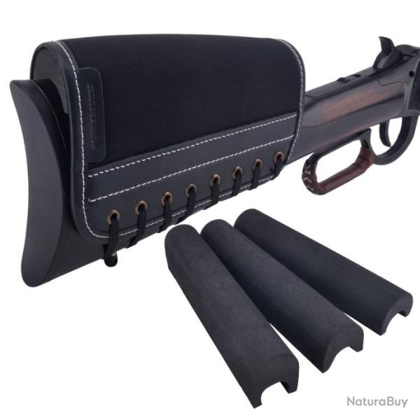 R�hausseur de crosse en cuir / n�opr�ne - LIVRAISON GRATUITE - ref.2