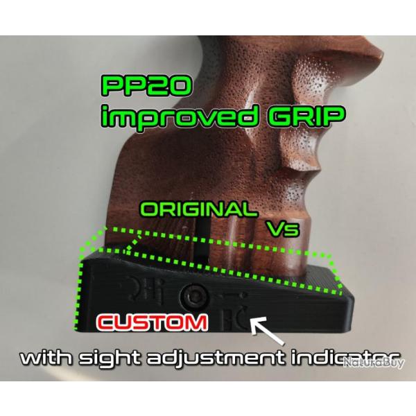 pp20 artemis snowpeak arcea talon de poign�e custom ergonomic