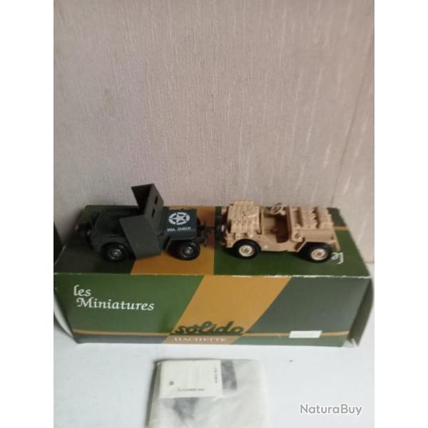 solido jeep Willys vert et jeep Willys  couleur sable neuf boite+ accessoires