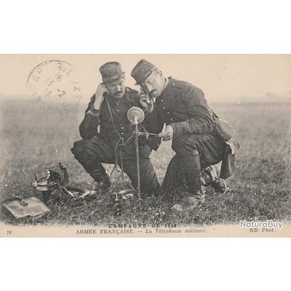 CPA - Guerre de 14-18 - "ARMEE Fran�aise - La t�l�phonie militaire"