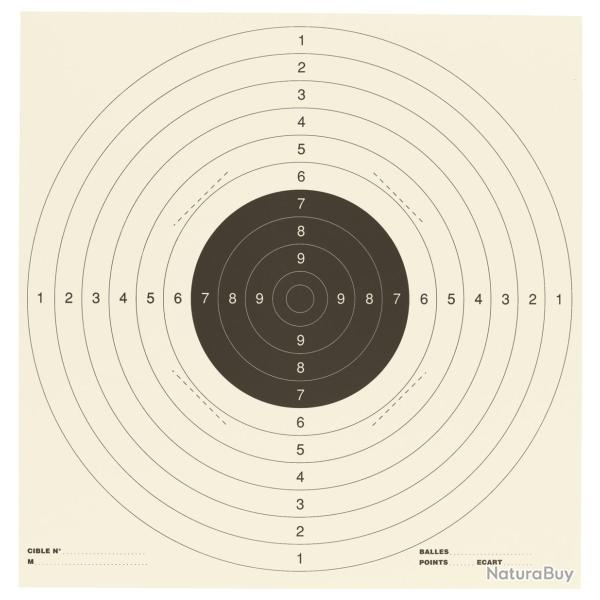 CIBLE PISTOLET 25M C50