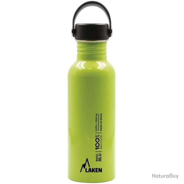 Gourde alu Laken Basic Oasis 0,75L verte
