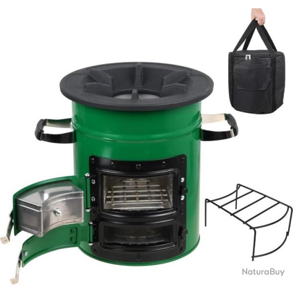 Acier inoxydable Rocket Stove camping - Barbecue - Randonn�e - Survie - Livraison rapide et gratuite