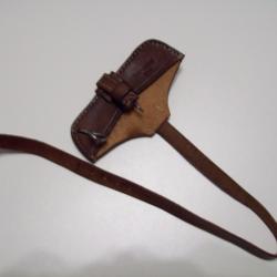 militaria ww1 &eacute;tui cuir pique pioche seurre 1909