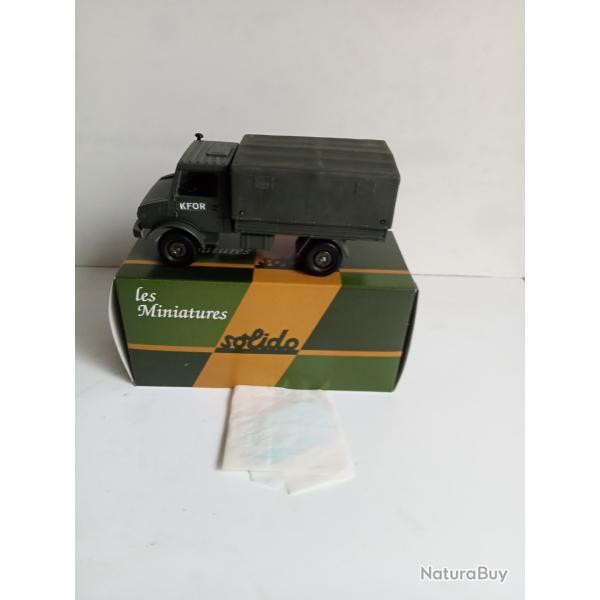 solido France le mercedes unimog bach� neuf avec accessoires 1/50 03/88