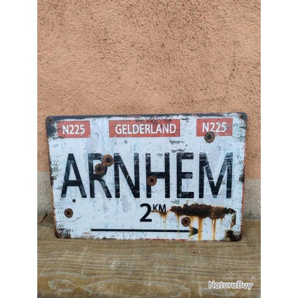 PLAQUE M�TAL VINTAGE "ARNHEM"