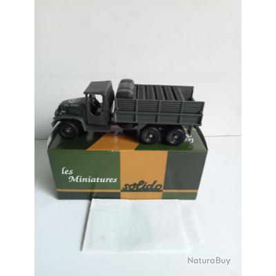 Solido France Militaire - GMC Avec Jerrican Et Accessoires - 1/50 - Neuf