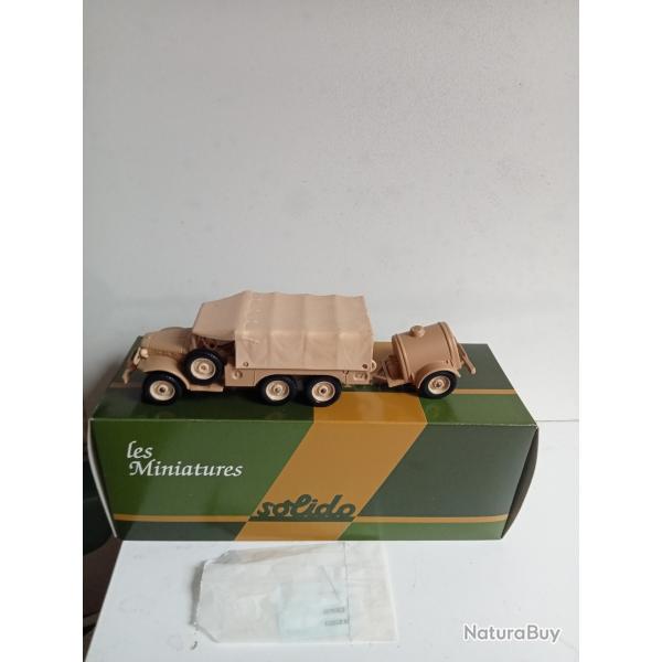 solido militaire le dodge 6x6 neuf avec accessoires T223 wc63 n�242 3/1975 avec remorque