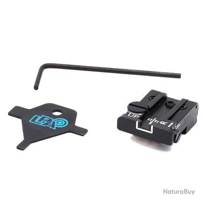 Cran de mire réglable LPA SIGHTS pour Tanfoglio EAA, P9 (Springfield