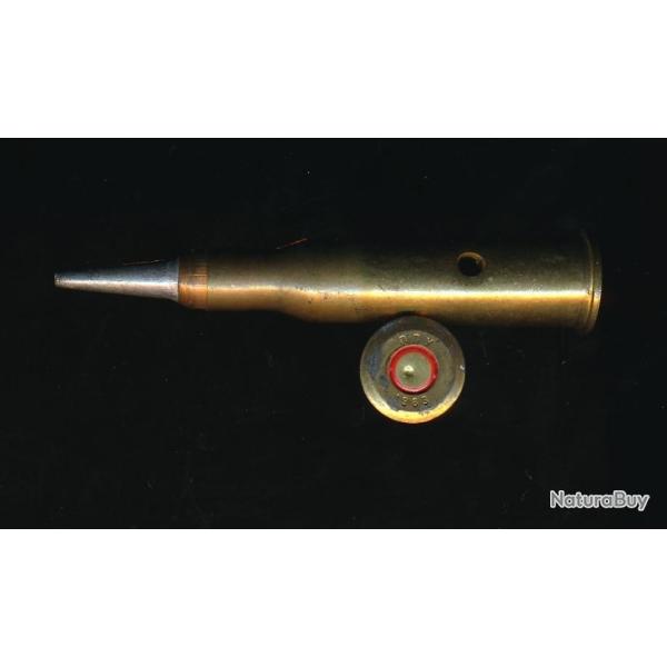 CARTOUCHE  7,62x54R Mosin fab.  Yougoslave de tir r�duit pointe aluminium