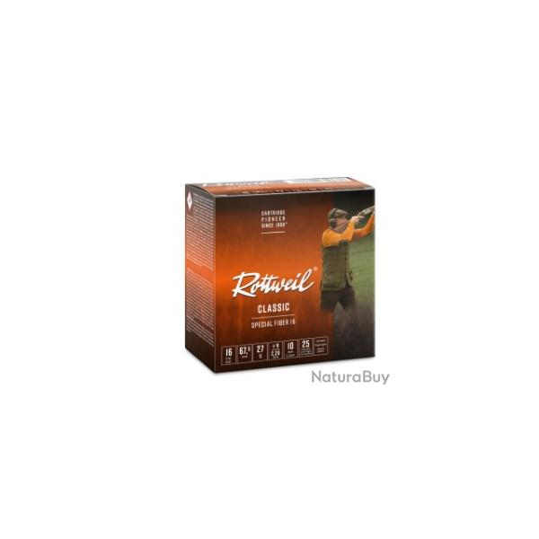Munitions ROTTWEIL Special 16 F Cal.16/67.5 27g par 25