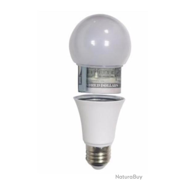 Coffre-Fort Cachette Ampoule Coffre-Fort Secret pour Maison Cachette de Diversion en Forme d'Ampoule