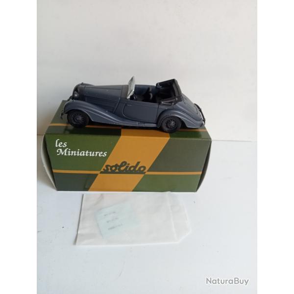 solido militaire la mercedes 540 K 1939 1/43 n�67 04/78 neuf avec accessoires