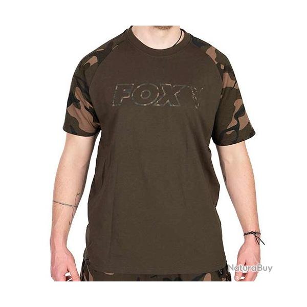 T Shirt Fox Khaki Camo Outline