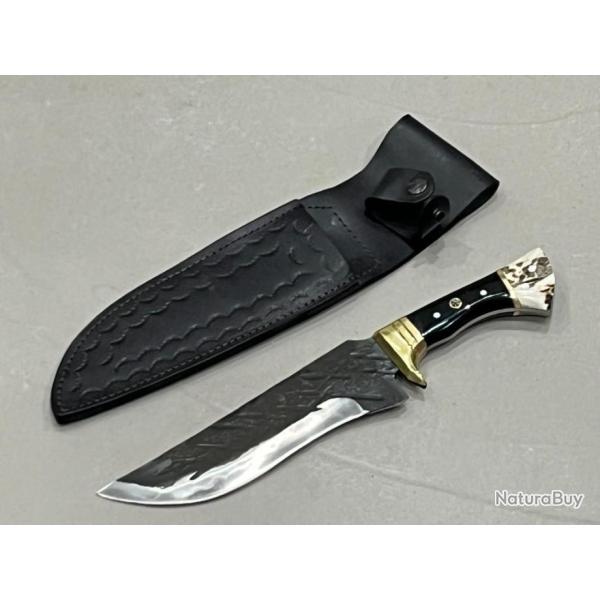 Couteau 31cm forg� LLF s�rie CHASSE haut carbone brut