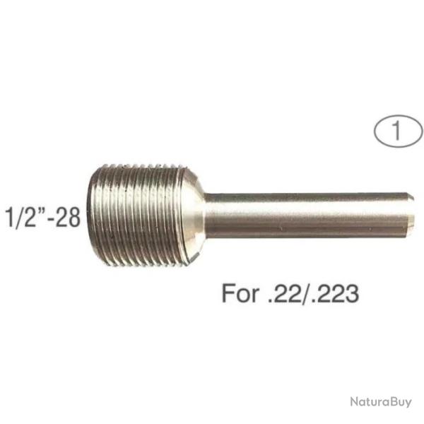 Guide pour matrice de filetage - Mod�le 1 : 1/2"-28 UNEF pour calibre 22, 22lr, 223