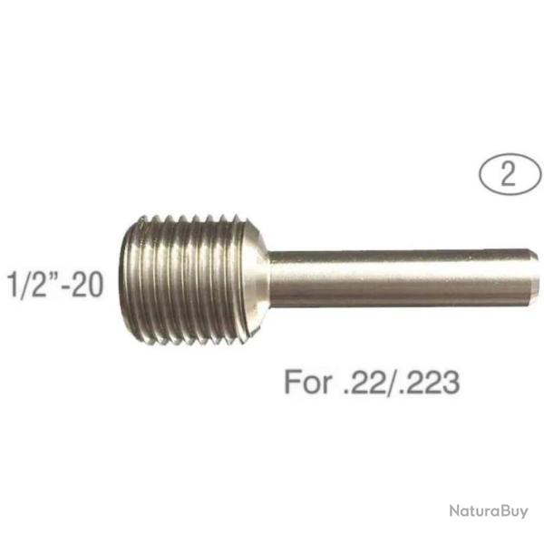 Guide pour matrice de filetage - Mod�le 2 : 1/2"-20 UNF pour calibre 22, 22lr, 223