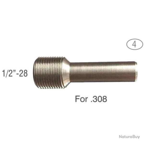 Guide pour matrice de filetage - Mod�le 4 : 1/2"-20 UNF pour calibre 308