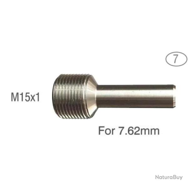 Guide pour matrice de filetage - Mod�le 7 : M15x1 pour calibre 7,62