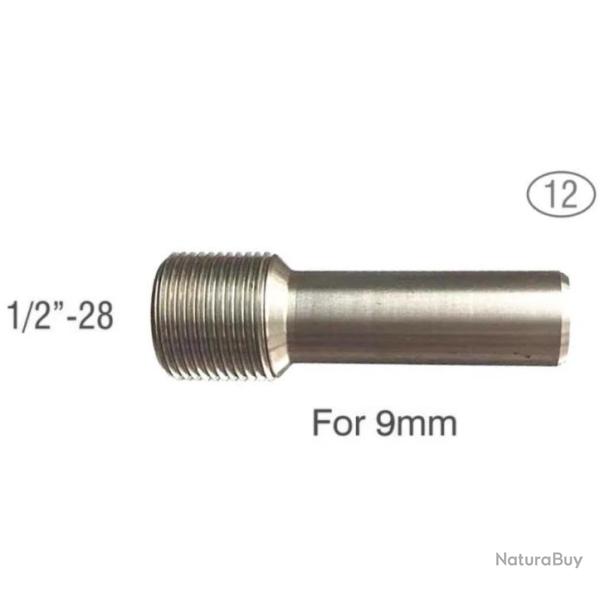Guide pour matrice de filetage - Mod�le 12 : 1/2"-28 pour calibre 9mm