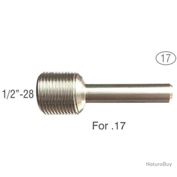 Guide pour matrice de filetage - Modle 17 : 1/2"-28 UNEF pour calibre .17