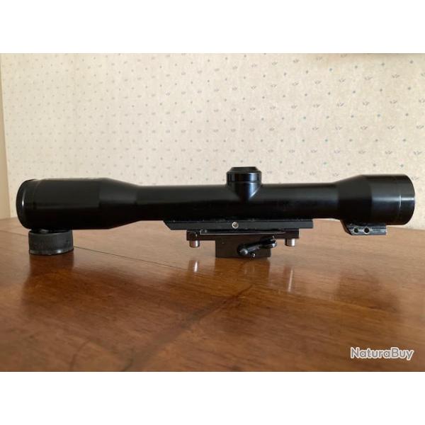 Lunette HENSOLDT  WETZLAR  DIATAL 4 x 32 avec montage acier d�rivable pour rail de 11 mm