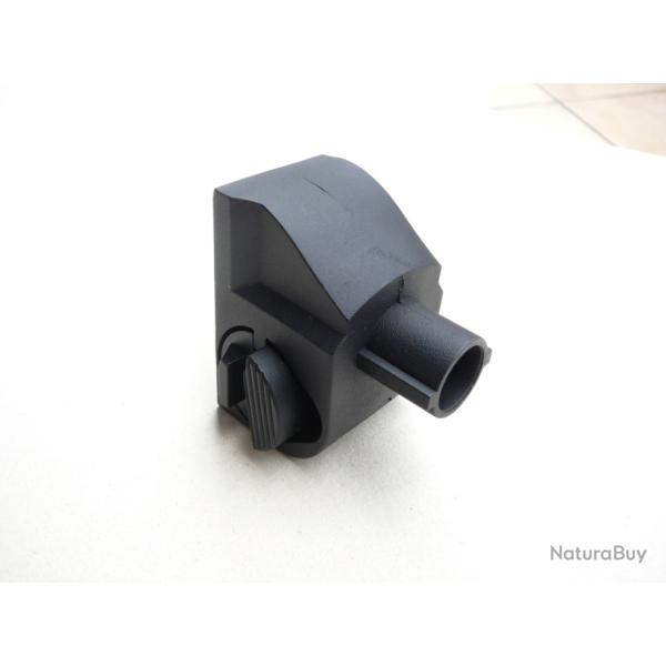 Adaptateur fixation tube crosse type M4 marque S&T pour  HK UMP AEG  fixation tube M4