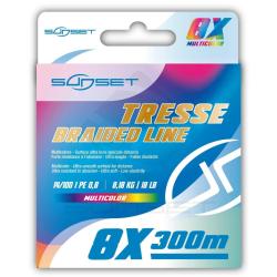 Tresse Sunset 8X RS Competition Multicolor 300m 0,30mm 300m 20,45kg