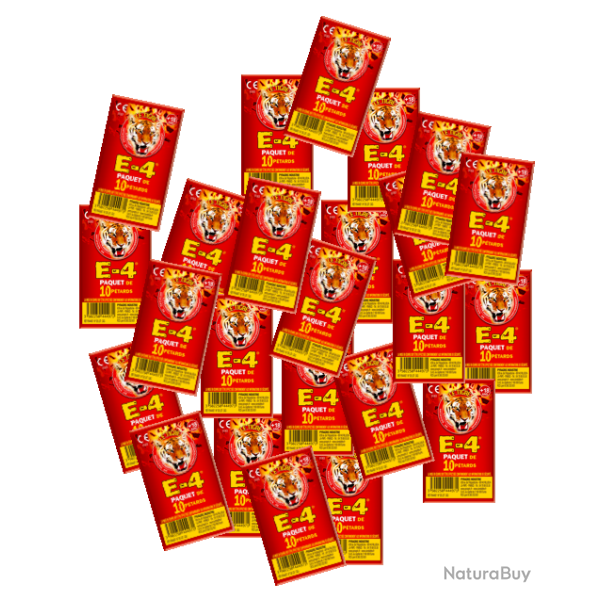 Tigre E4 - 50X paquets de 10 p�tard � m�che