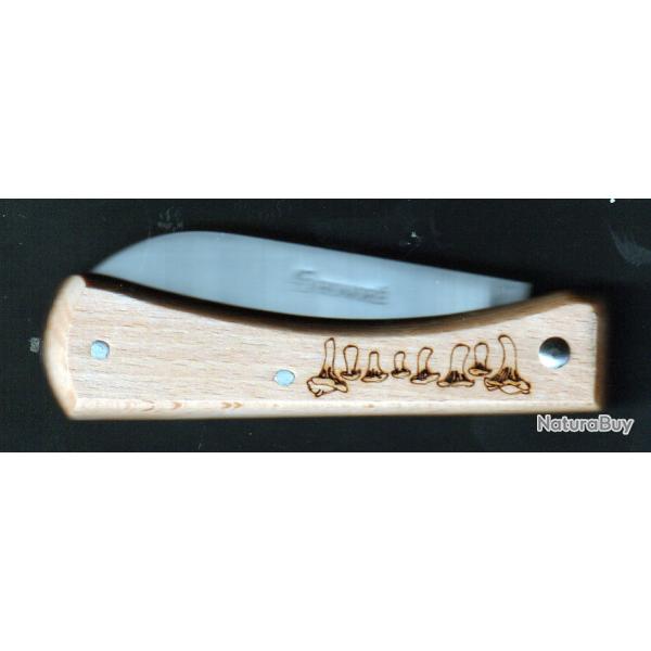 d�cor multi Champignon � ressort GRATUIT couteau grav� pr�nom