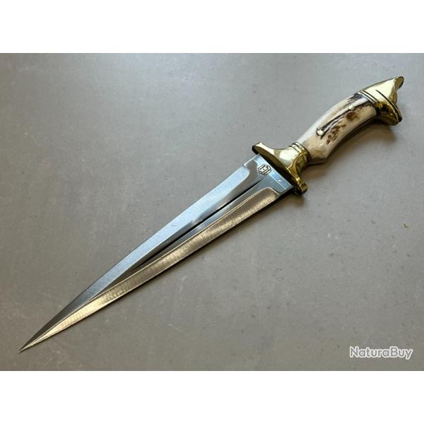Dague 39cm forg� LLF manche cerf s�rie chasse