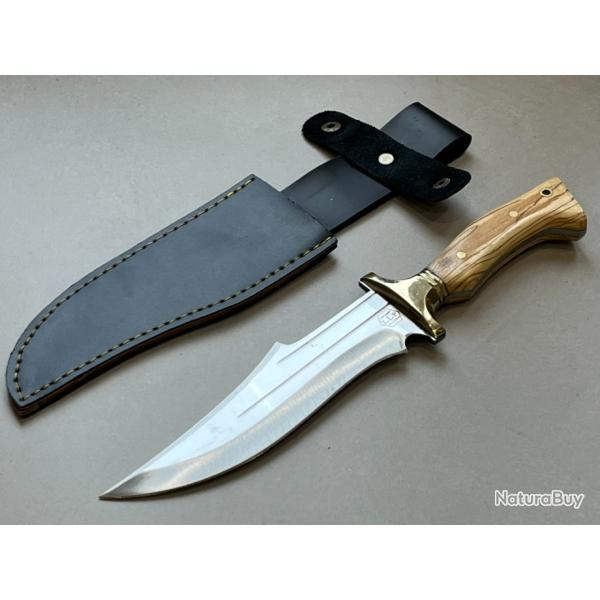 Couteau 30.5cm forg� LLF manche olivier s�rie chasse