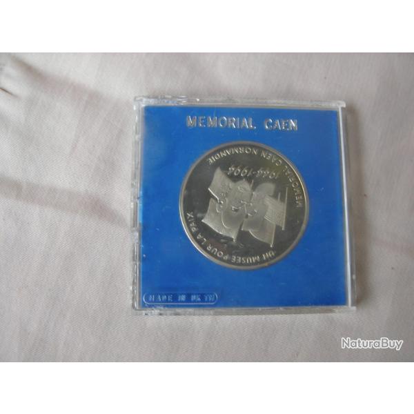 WW2/POSTWAR FRANCE PI�CE COMM�MORATIVE DU MUS�E M�MORIAL DE CAEN 50 ANS DU D�BARQUEMENT DE NORMANDIE