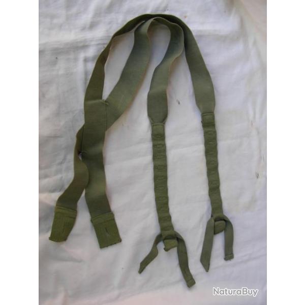 WW2 US BRETELLE MILITAIRE AM�RICAINE MODIFI�E ET PERSONNALIS�E AVEC MARQUAGES