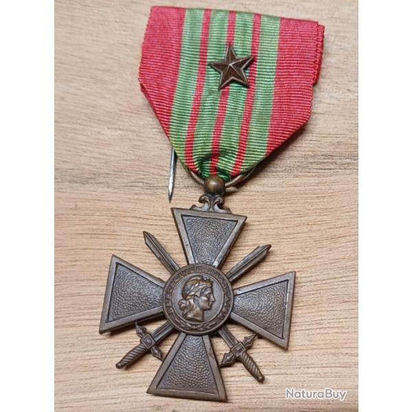 M�daille Croix de Guerre 1939 avec 1 �toile