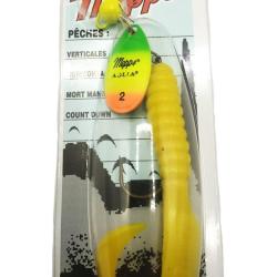 Mepps cuill&egrave;re spinflex tiger &agrave; twist jaune 10