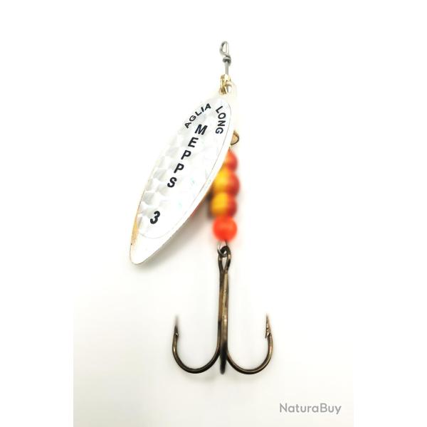 Mepps cuill�re aglia feuille rainbow argent n�3 - 11.5gr