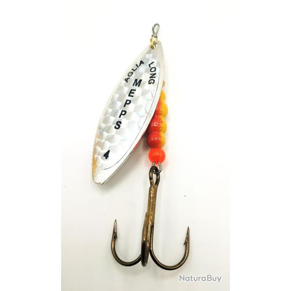 Mepps cuill�re aglia feuille rainbow argent n�4 - 17gr