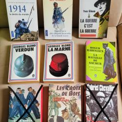 MILITARIA WW1 : LOT de 6 Livres sur la 1&egrave;re Guerre Mondiale (vente &agrave; l'unit&eacute; possible)