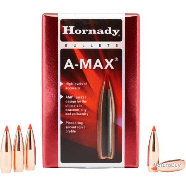 HORNADY OGIVES A-MAX� CALIBRE .30 168gr - 10.9g x100