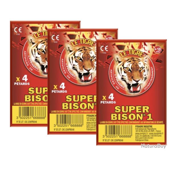 3X Paquet PETARD SUPER BISON�1