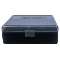 Bo&icirc;te de rangement 100 cartouches cal. .44 Mag / .44-40 / .45 C - 007 - Gris