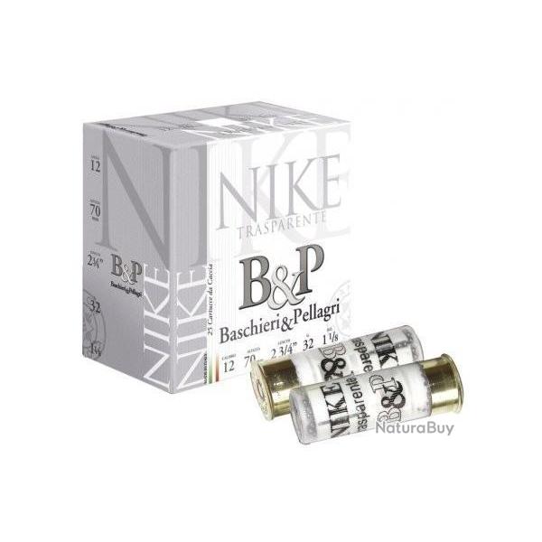 Cartouches B&P Nike Transparente plomb 32g BJ n�9 - Cal. 12 x2 boites